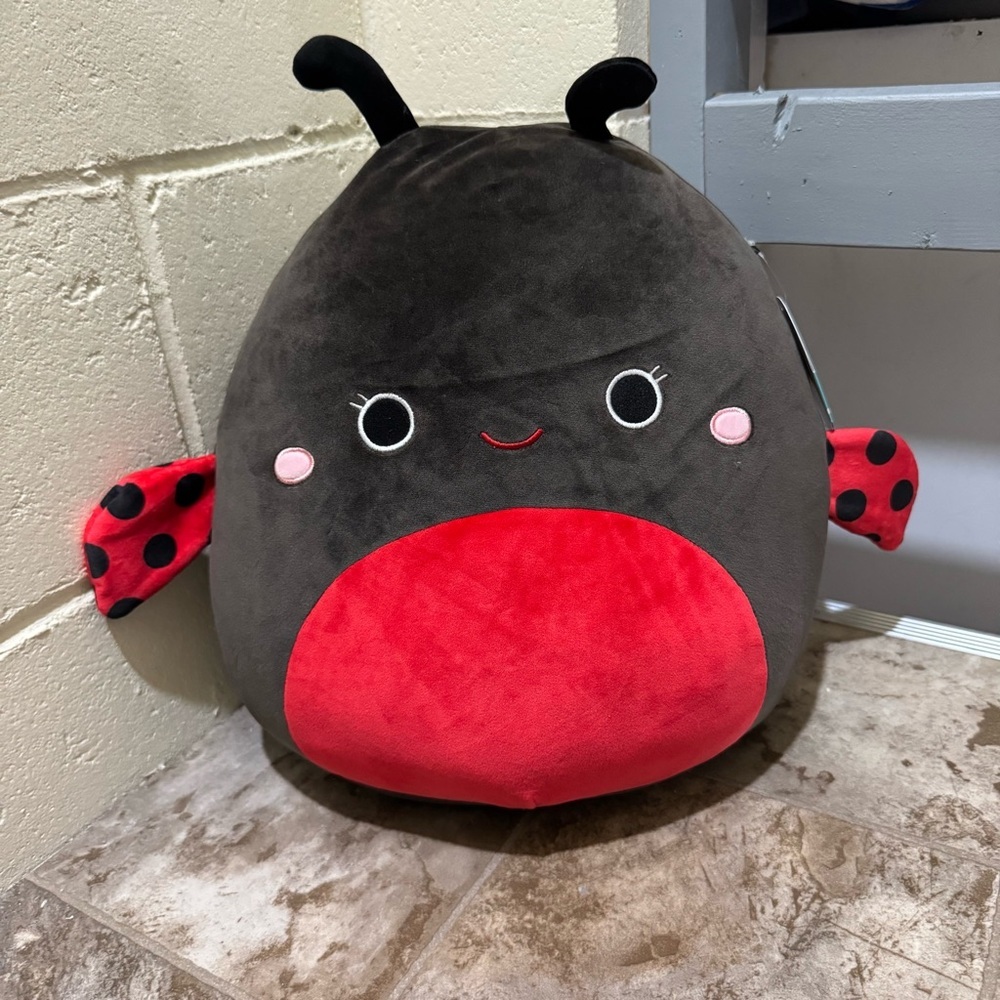 Trudy Ladybug Squishmellow Red Black NEW Kids Unisex Toy Stuffed Animal NWT Fun - Picture 1 of 16